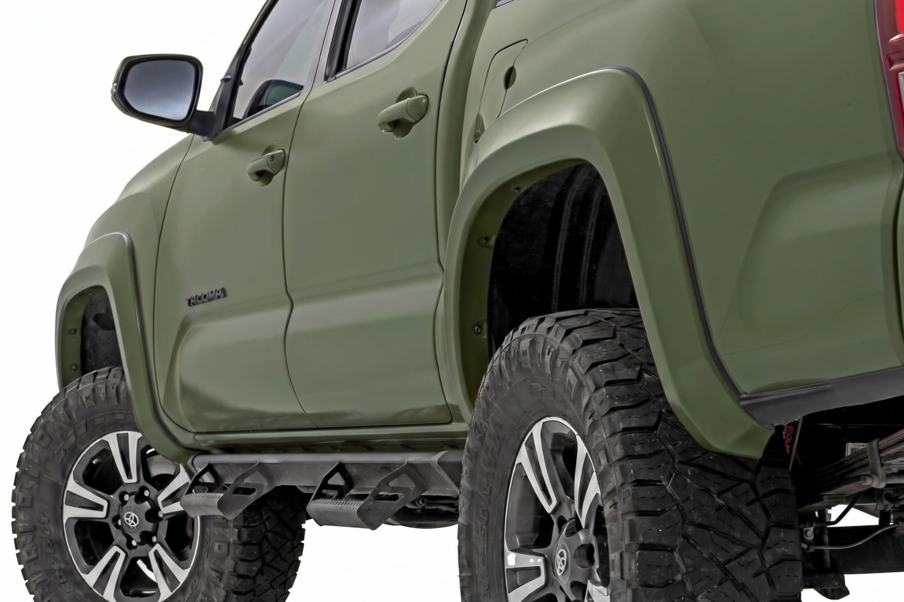 Rough Country Sport Fender Flares 6V7 Army Green Toyota Tacoma 2WD/4WD (2016-2023)