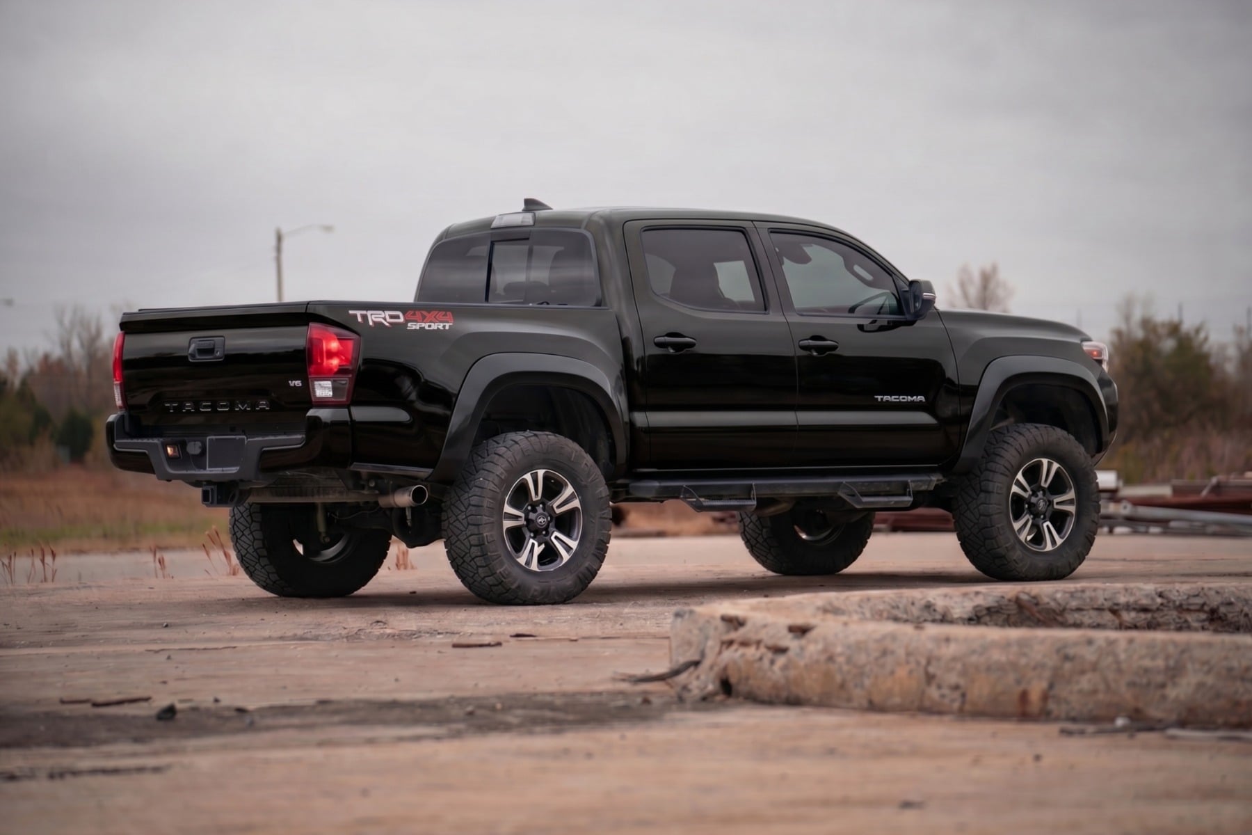 Rough Country Sport Fender Flares 202 Black Onyx Toyota Tacoma 2WD/4WD (2016-2023)