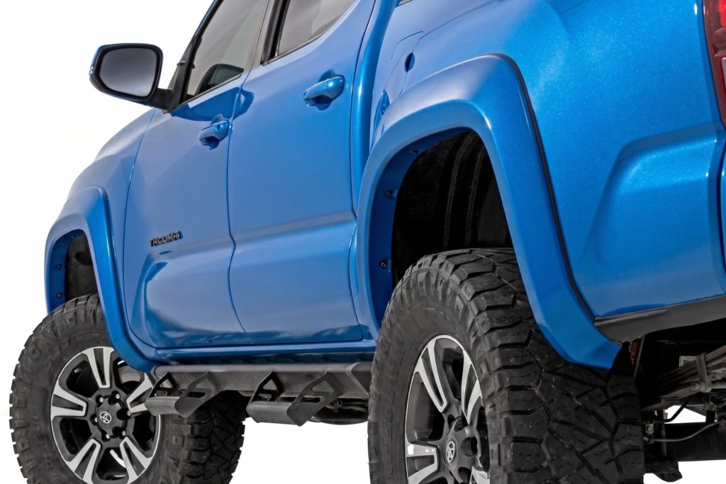 Rough Country Sport Fender Flares 8T0 Blazing Blue Toyota Tacoma 2WD/4WD (2016-2023)