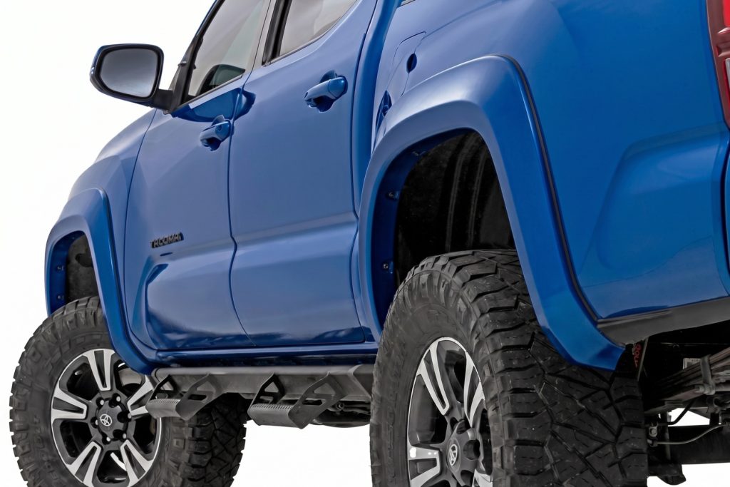 Rough Country Sport Fender Flares 8W7 Blue Crush Toyota Tacoma 2WD/4WD (2016-2023)