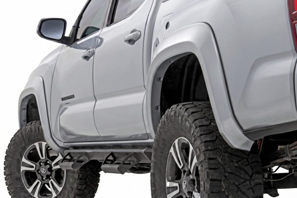 Rough Country Sport Fender Flares 1J9 Celestial Silver Metallic Toyota Tacoma (16-23)