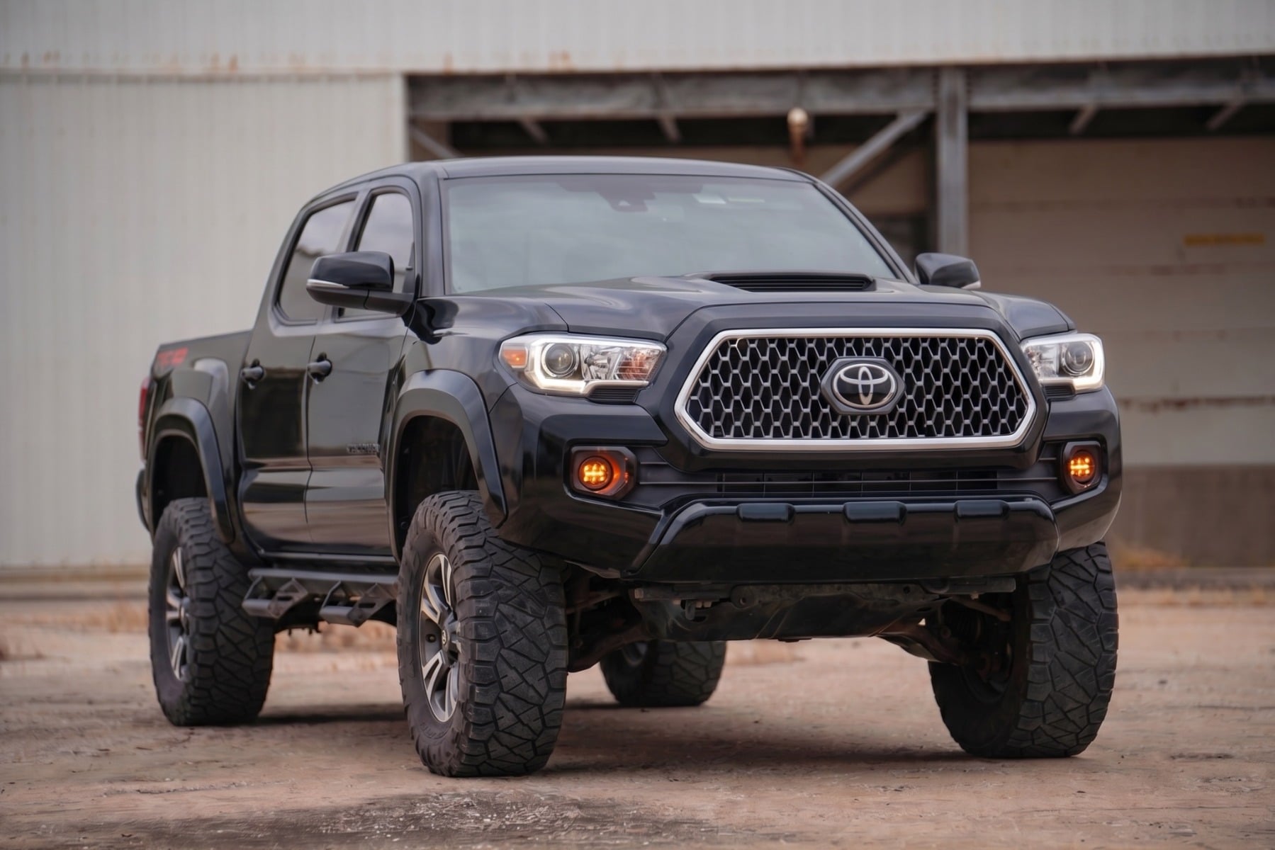 Rough Country Sport Fender Flares 218 Midnight Black Metallic Toyota Tacoma (16-23)
