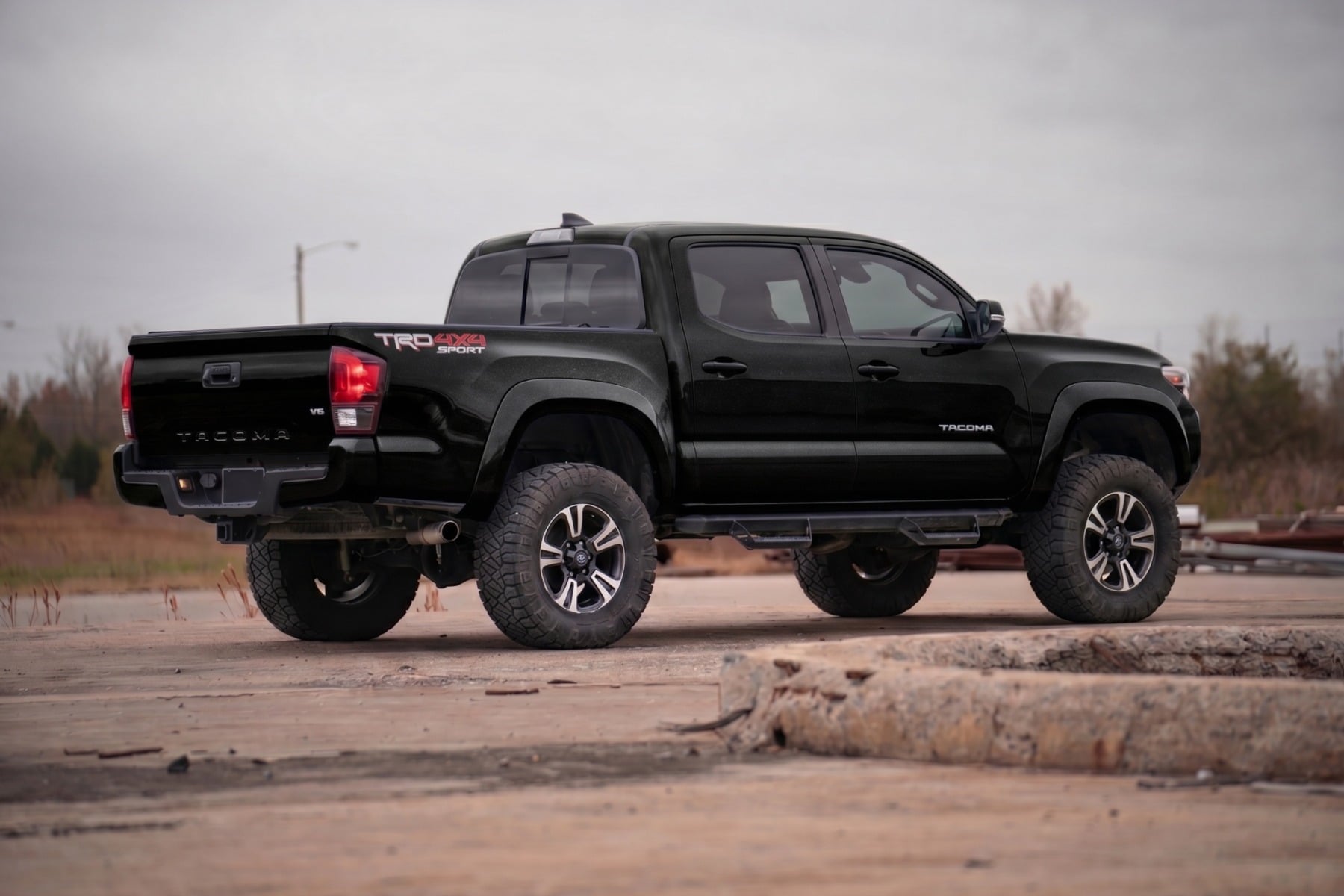 Rough Country Sport Fender Flares 218 Midnight Black Metallic Toyota Tacoma (16-23)