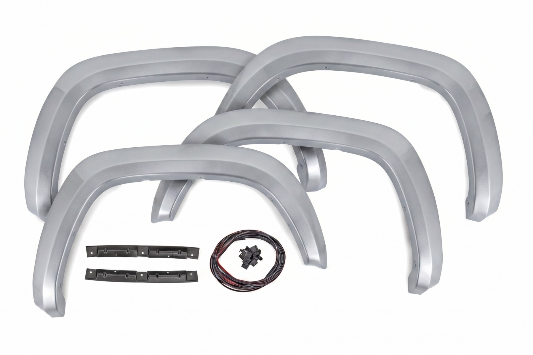 Rough Country Sport Fender Flares 1D6 Silver Sky Metallic Toyota Tacoma (16-23)