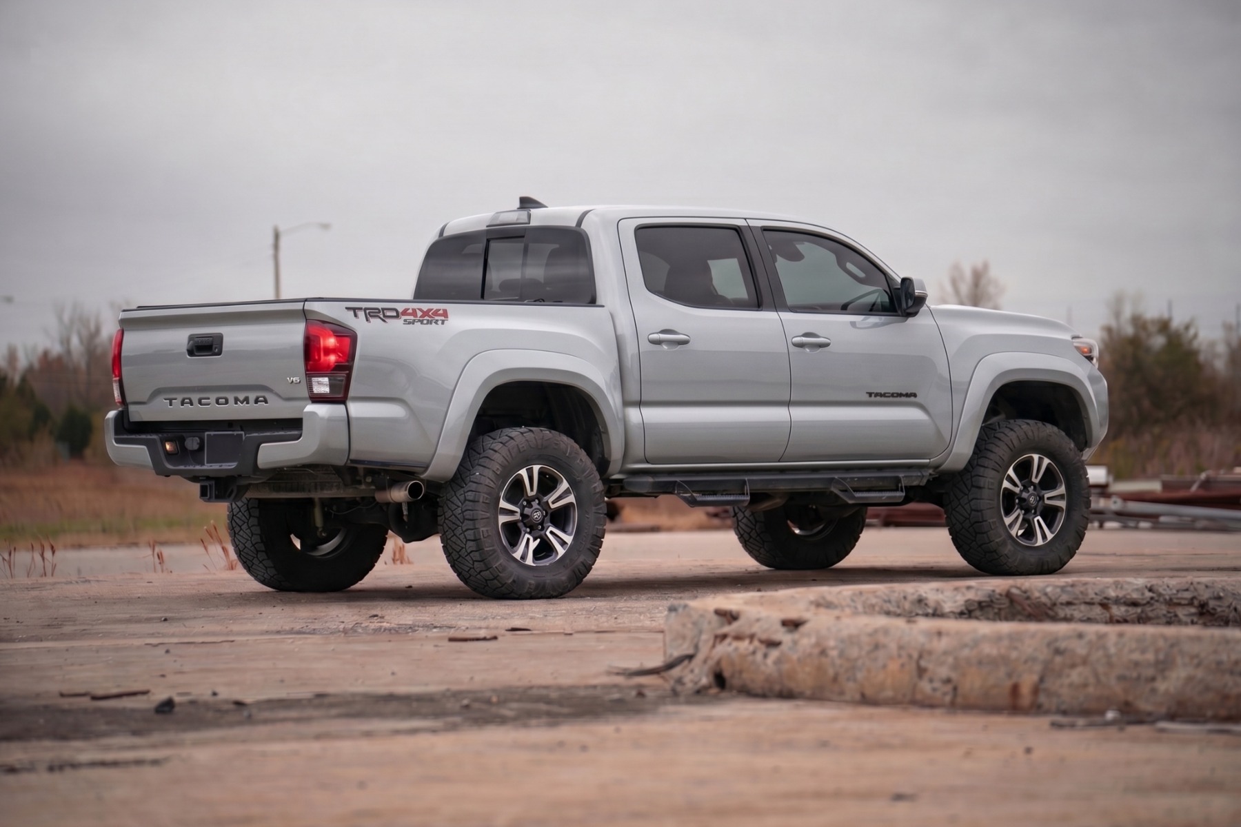 Rough Country Sport Fender Flares 1D6 Silver Sky Metallic Toyota Tacoma (16-23)