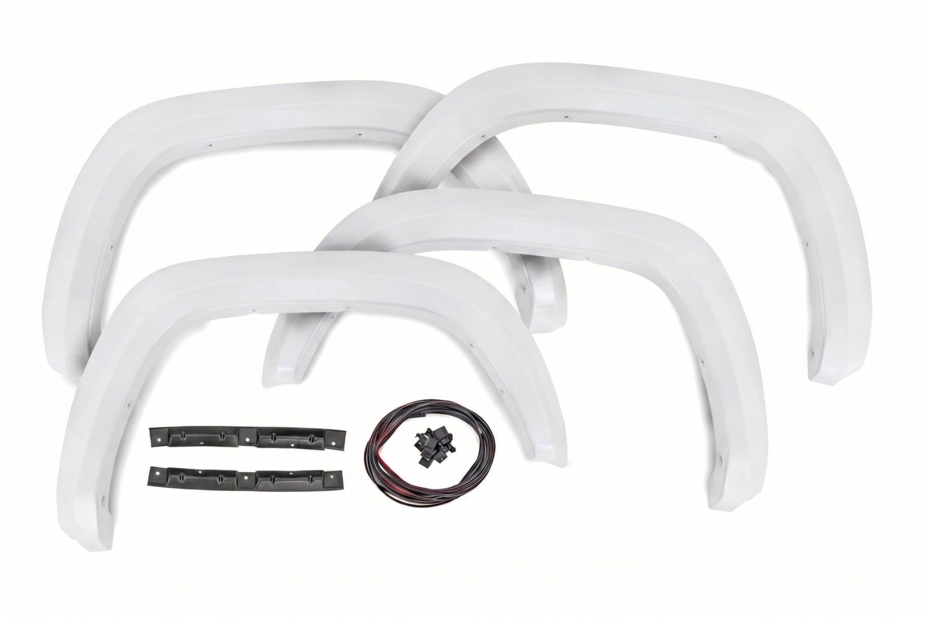 Rough Country Sport Fender Flares O40 Super White Toyota Tacoma 2WD/4WD (2016-2023)