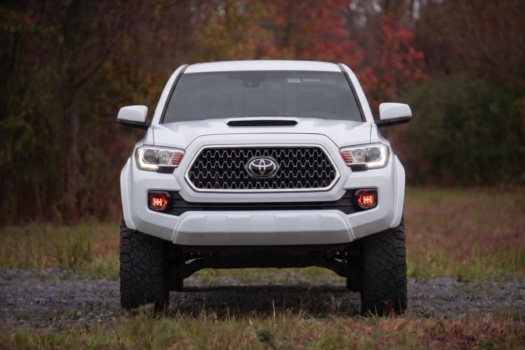 Rough Country Sport Fender Flares O40 Super White Toyota Tacoma 2WD/4WD (2016-2023)