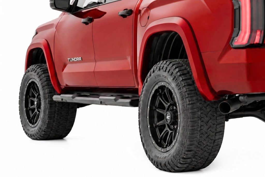 Rough Country Sport Fender Flares 3U5 Supersonic Red Toyota Tundra 2WD/4WD (2022-2026)