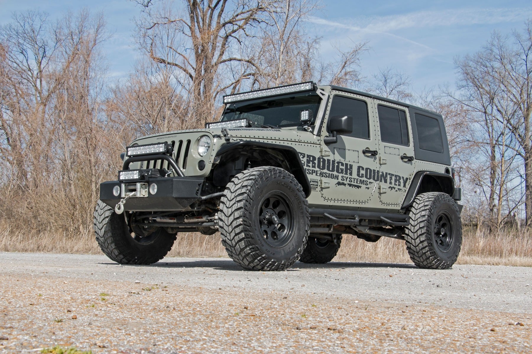 Rough Country 4 Inch Lift Kit X-Series M1R Jeep Wrangler Unlimited 2WD/4WD (07-18)
