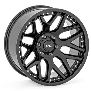 Rough Country 95 Series Wheel One-Piece Gloss Black 20x10 8x180 -19mm
