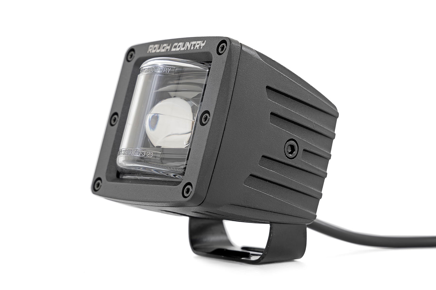 Rough Country 2 Inch Black Series LED Light Pods SAE Fog Yellow