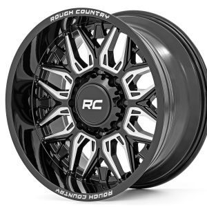 Rough Country 86 Series Wheel One-Piece Gloss Black 20x10 6x135 -19mm