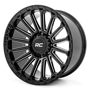 Rough Country 97 Series Wheel One-Piece Gloss Black 17x9 6x5.5 -12mm