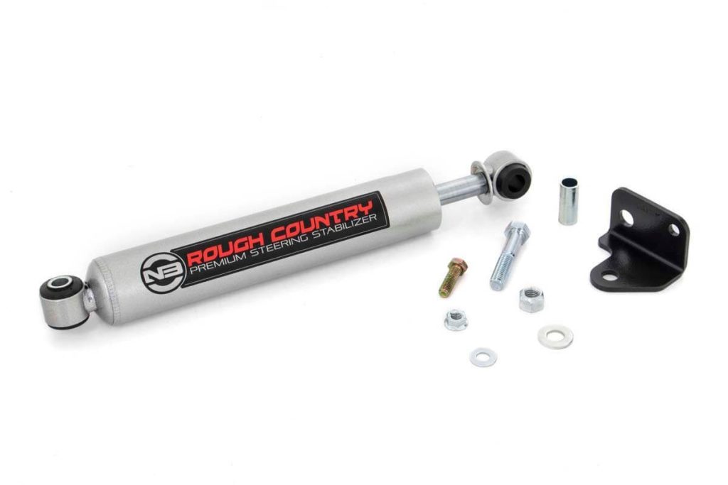 Rough Country N3 Steering Stabilizer Relocation Bracket Jeep Wrangler JK/Wrangler Unlimited (07-18)