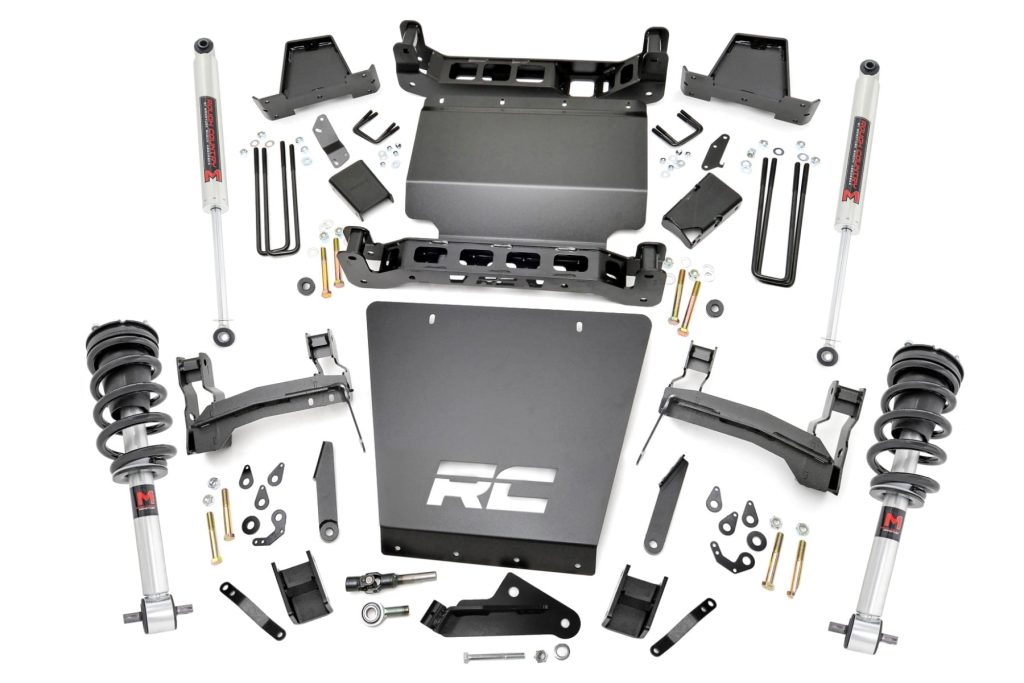 Rough Country 7 Inch Lift Kit Bracket M1 Struts/M1 Chevy/GMC 1500 (14-16)