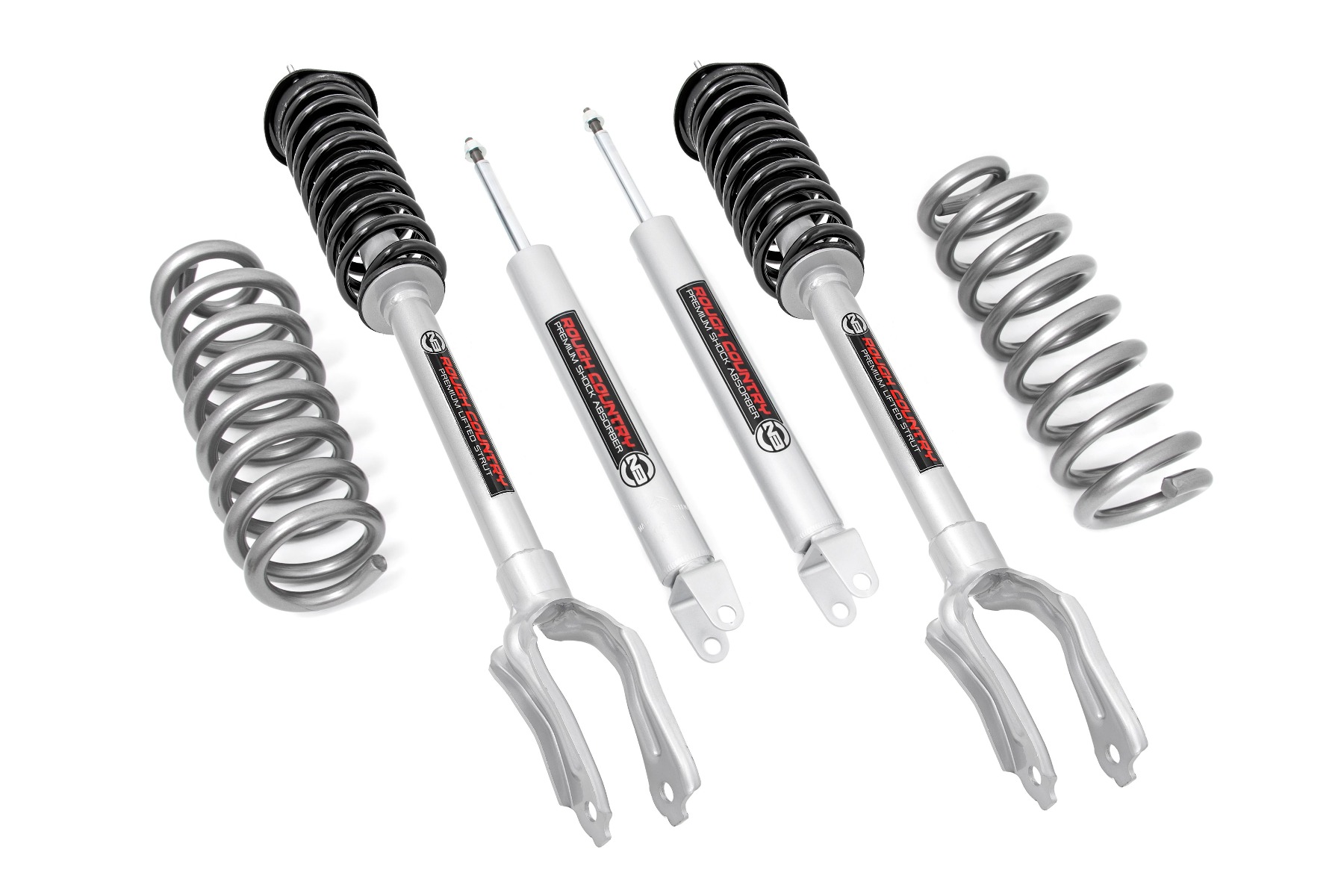 Rough Country 2.5 Inch Lift Kit N3 Struts Jeep Grand Cherokee 4WD (2011-2015)