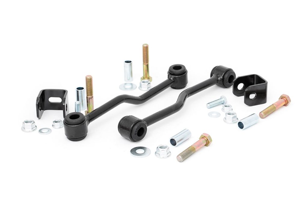 Rough Country Sway Bar Links Front 4-5 Inch Lift Jeep Cherokee XJ/Wrangler TJ/Wrangler Unlimited 4WD