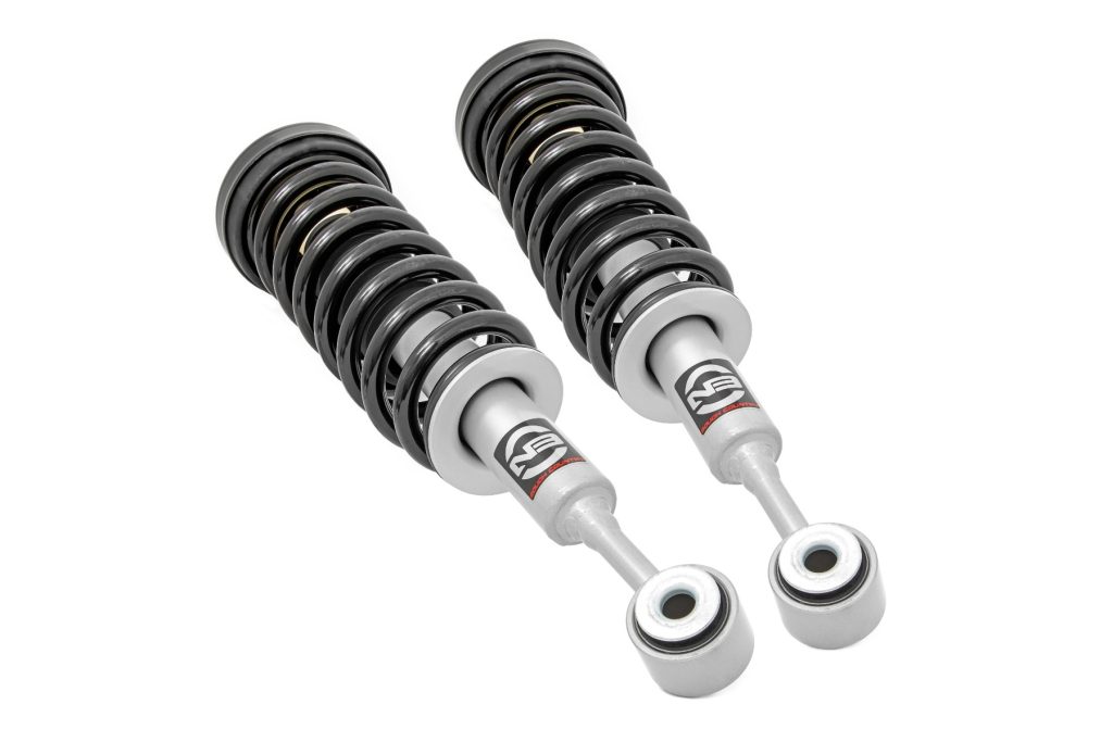 Rough Country Loaded Strut Pair Stock Ford F-150 4WD (2004-2008)