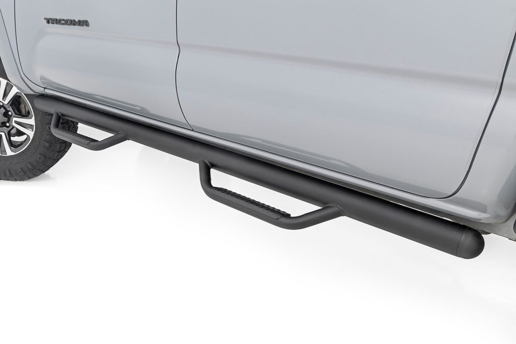 Rough Country Nerf Steps Cab Length Crew Cab 5β² Bed Toyota Tacoma 2WD/4WD (05-23)