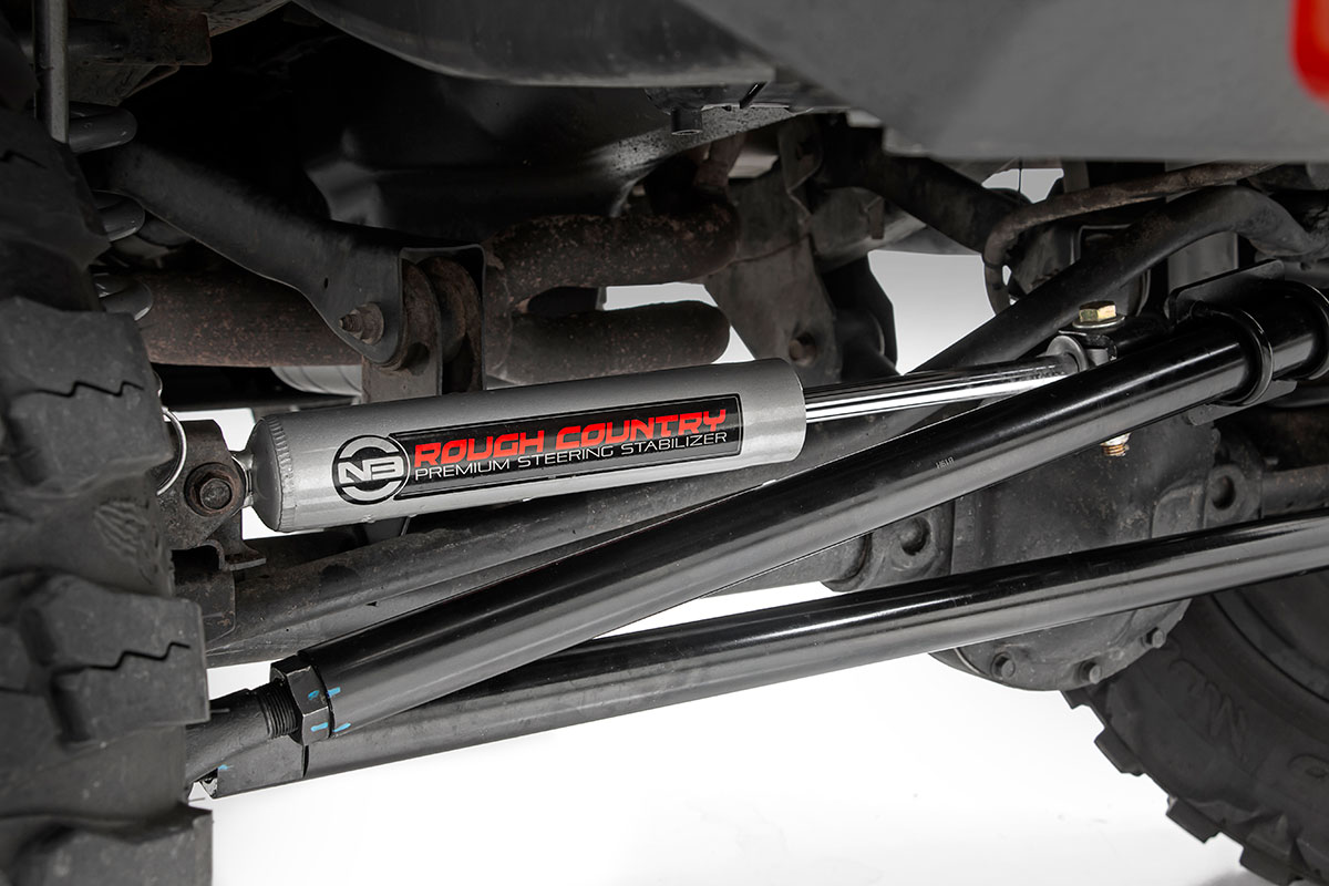 Rough Country HD Steering Kit Stabilizer Combo Jeep Cherokee XJ/Comanche MJ/Wrangler TJ
