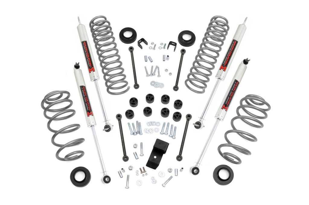 Rough Country 3.25 Inch Lift Kit 4 Cyl M1 Jeep Wrangler TJ 4WD (1997-2002)