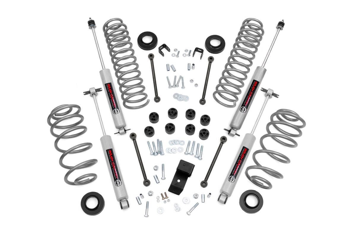 Rough Country 3.25 Inch Lift Kit 6 Cyl Jeep Wrangler TJ 4WD (1997-2002)