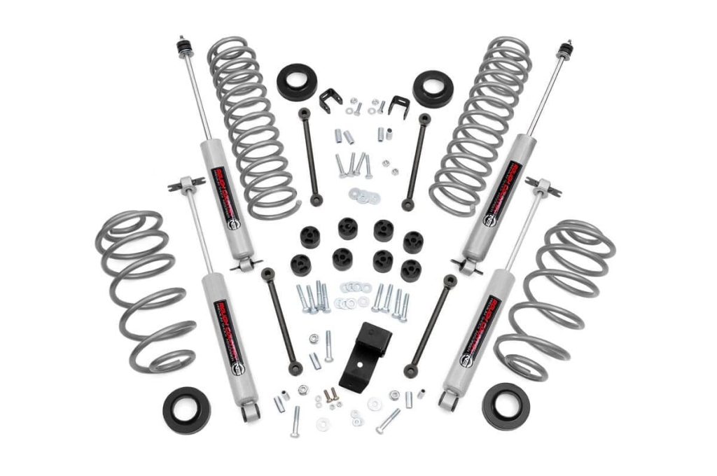 Rough Country 3.25 Inch Lift Kit 6 Cyl Jeep Wrangler TJ (03-06)/Wrangler Unlimited (04-06)