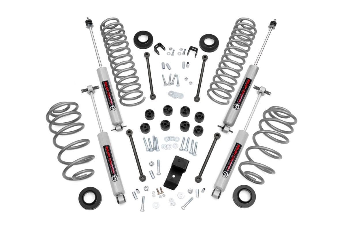 Rough Country 3.25 Inch Lift Kit 6 Cyl Jeep Wrangler TJ (03-06)/Wrangler Unlimited (04-06)
