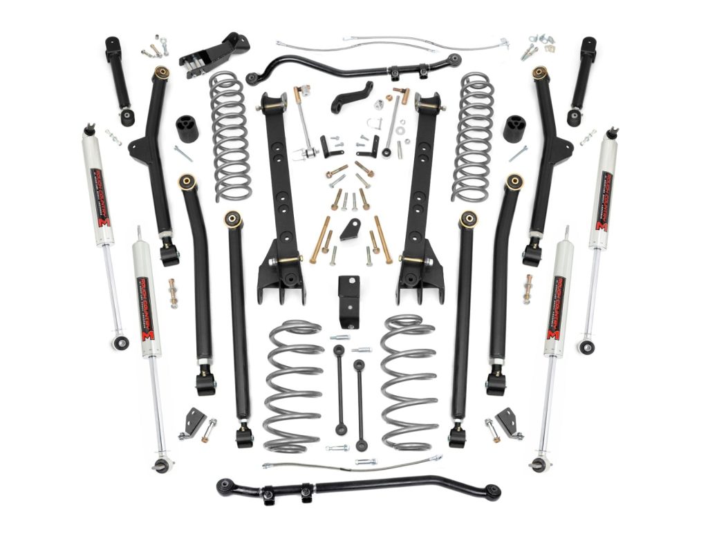 Rough Country 6 Inch Lift Kit Long Arm M1 Jeep Wrangler TJ 4WD (1997-2006)