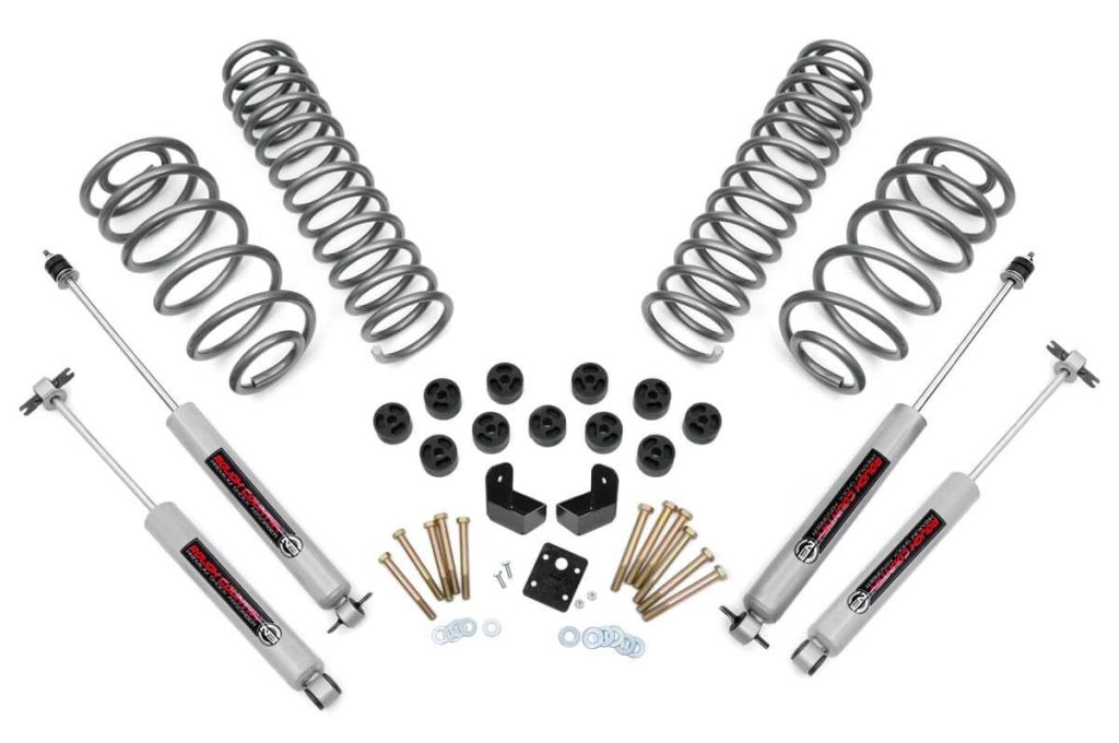 Rough Country 3.75 Inch Lift Kit Combo 4 Cyl N3 Jeep Wrangler TJ (97-06)/Wrangler Unlimited (04-06)