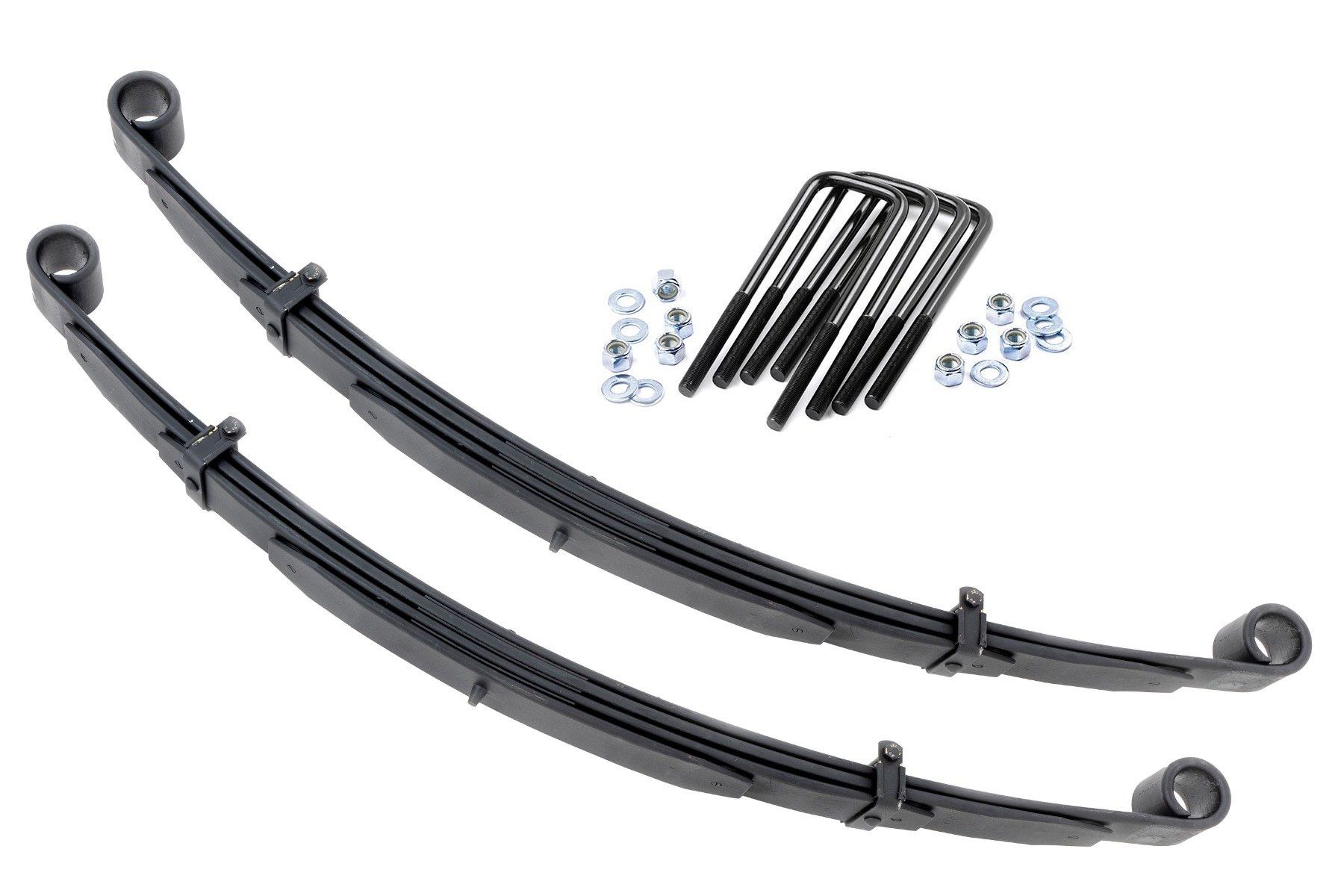 Rough Country Front Leaf Springs 4″ Lift Pair Ford F-250 4WD (1980-1997)