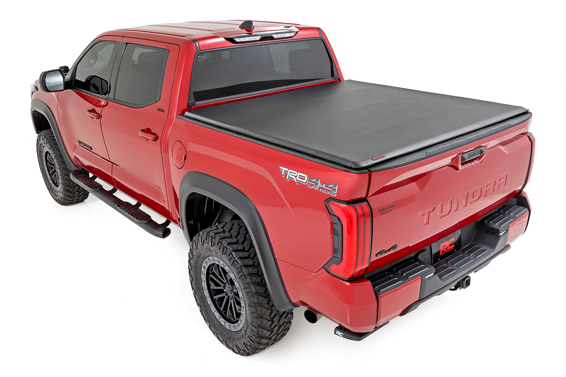 Rough Country Soft Roll Up Bed Cover 5β7β³ Bed Toyota Tundra 2WD/4WD (2022-2026)
