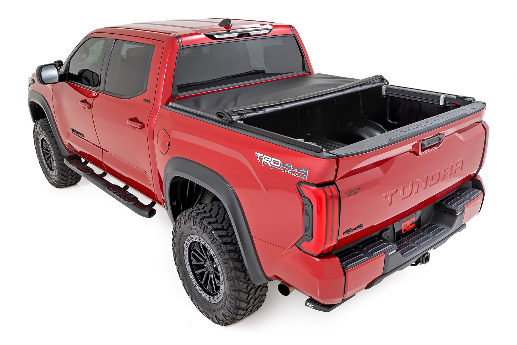 Rough Country Soft Roll Up Bed Cover 5β7β³ Bed Toyota Tundra 2WD/4WD (2022-2026)