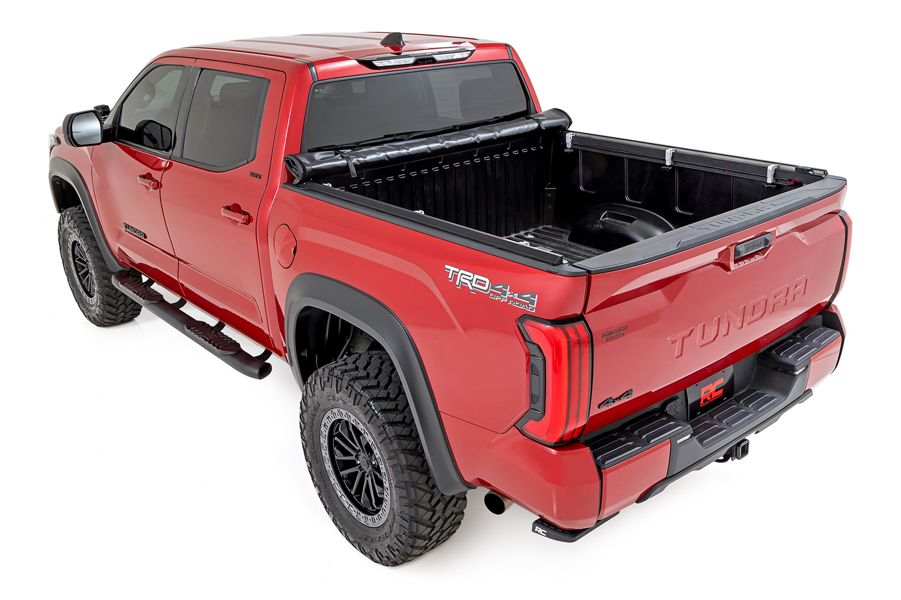 Rough Country Soft Roll Up Bed Cover 5β7β³ Bed Toyota Tundra 2WD/4WD (2022-2026)