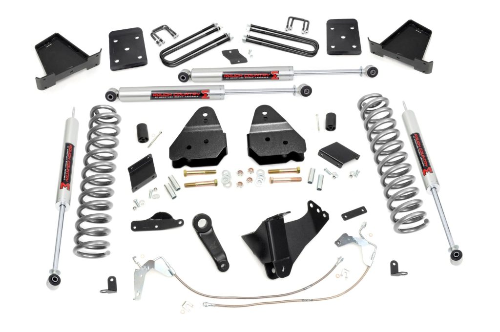Rough Country 6 Inch Lift Kit Diesel No OVLD M1 Ford F-250 Super Duty 4WD (11-14)