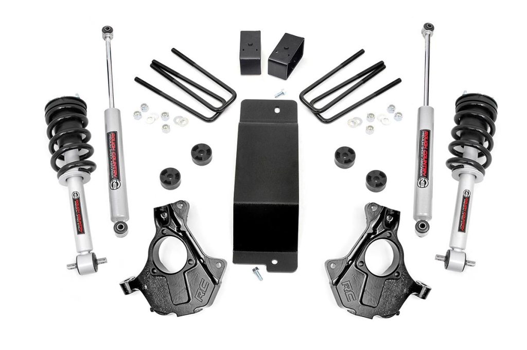Rough Country 3.5 Inch Lift Kit Cast Steel LCA N3 Strut Chevy/GMC 1500 (07-13)