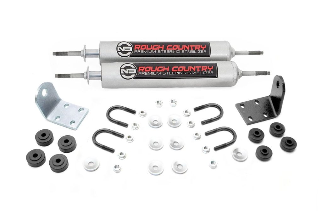 Rough Country N3 Steering Stabilizer Dual Ford Bronco/F-100/F-150 4WD (1977-1979)