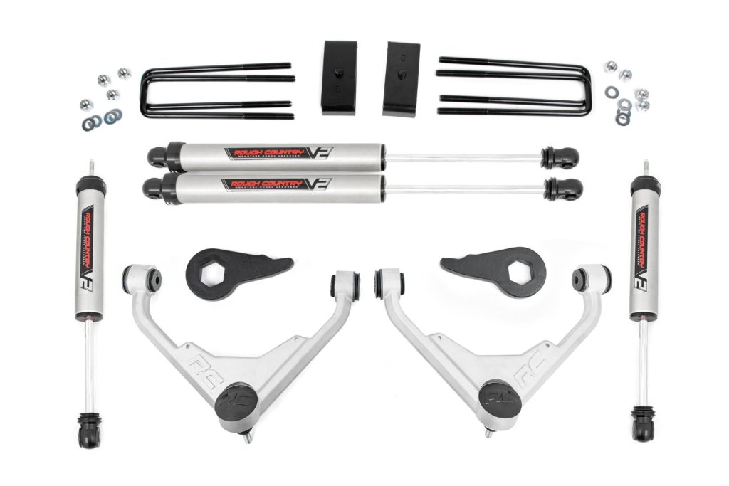 Rough Country 3 Inch Lift Kit V2 FK/FF Chevy/GMC 2500HD/3500HD/Suburban 2500/Yukon XL 2500 (01-10)
