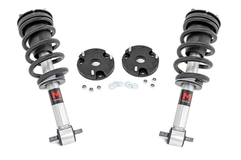 Rough Country 2 Inch Lift Kit M1 Struts Chevy/GMC SUV 1500 4WD (2021-2026)