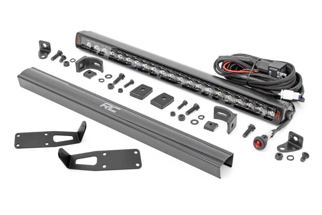 Rough Country LED Light Kit Bumper Mount 20″ Spectrum Single Row Ram 2500 (03-18)/3500 (03-18)