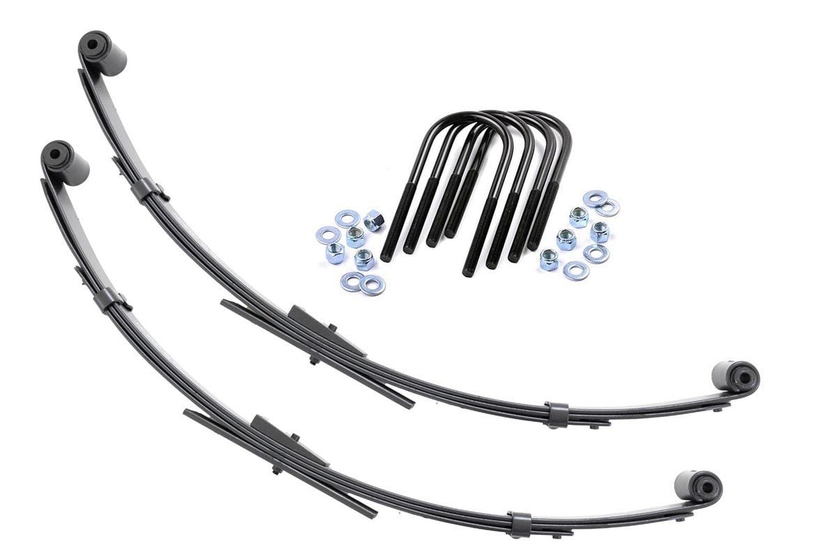 Rough Country Rear Leaf Springs 2.5β³ Lift Pair Jeep Wrangler YJ 4WD (1987-1995)