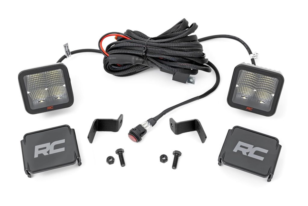 Rough Country LED Light Kit Ditch Mount 2β³ Spectrum Pair Spot Ford F-150 (15-26)/F-150 Lightning (22-26)
