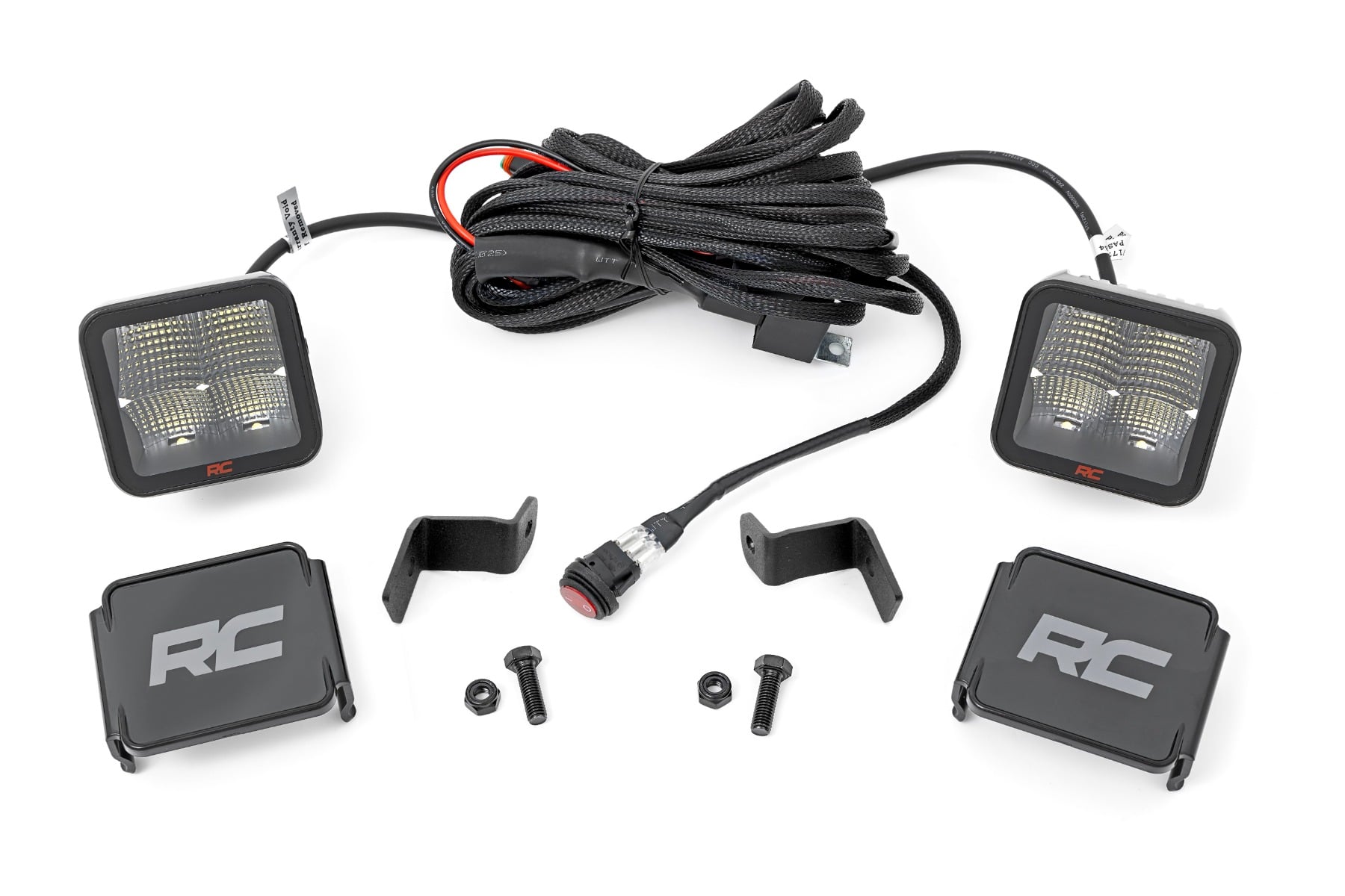 Rough Country LED Light Kit Ditch Mount 2β³ Spectrum Pair Spot Ford F-150 (15-26)/F-150 Lightning (22-26)