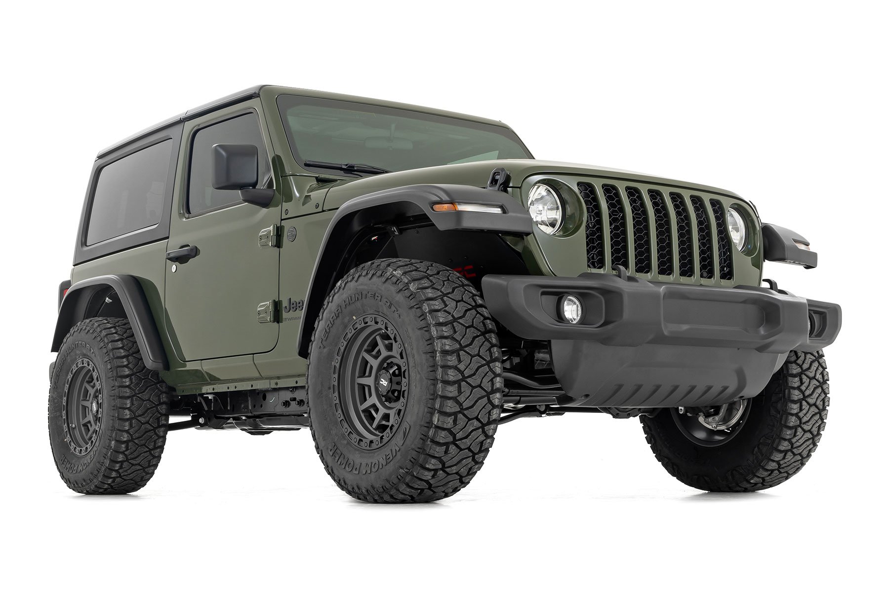 Rough Country 3.5 Inch Lift Kit C/A Drop Front D/S M1 Jeep Wrangler JL 4WD (24-26)