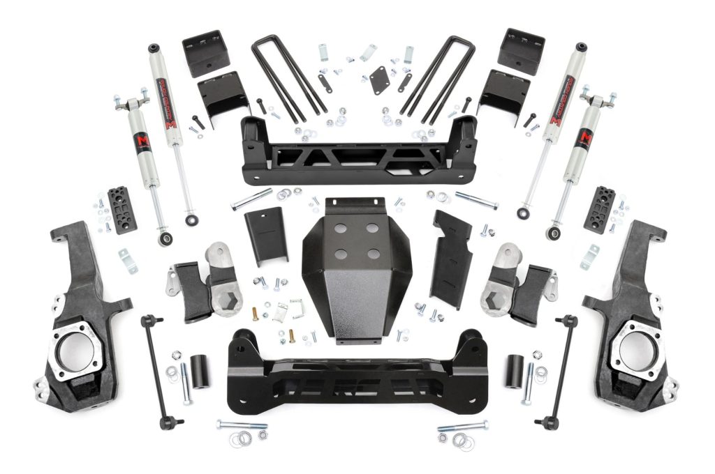Rough Country 5 Inch Lift Kit NTD M1 w/ Overloads Chevy/GMC 2500HD/3500HD (20-26)