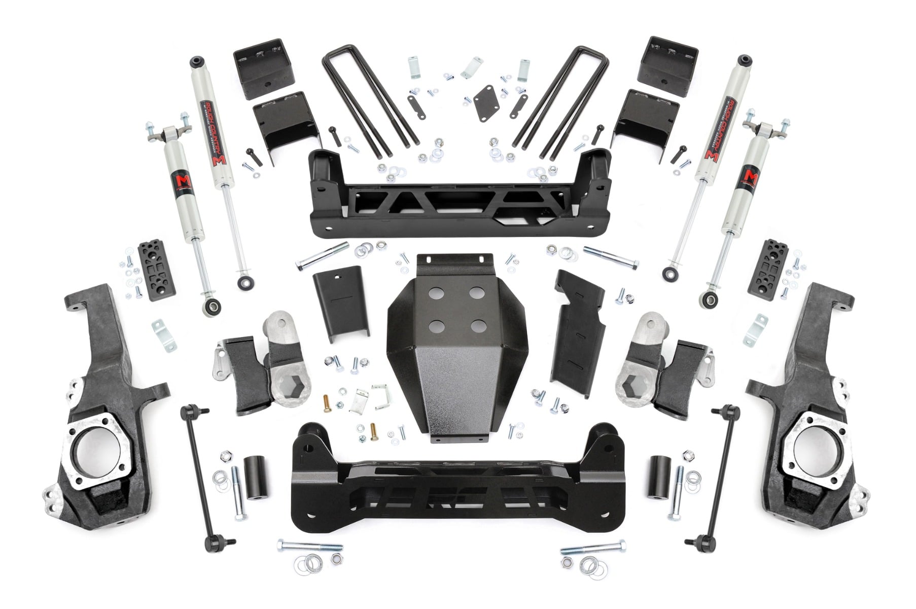 Rough Country 5 Inch Lift Kit NTD M1 w/ Overloads Chevy/GMC 2500HD/3500HD (20-26)