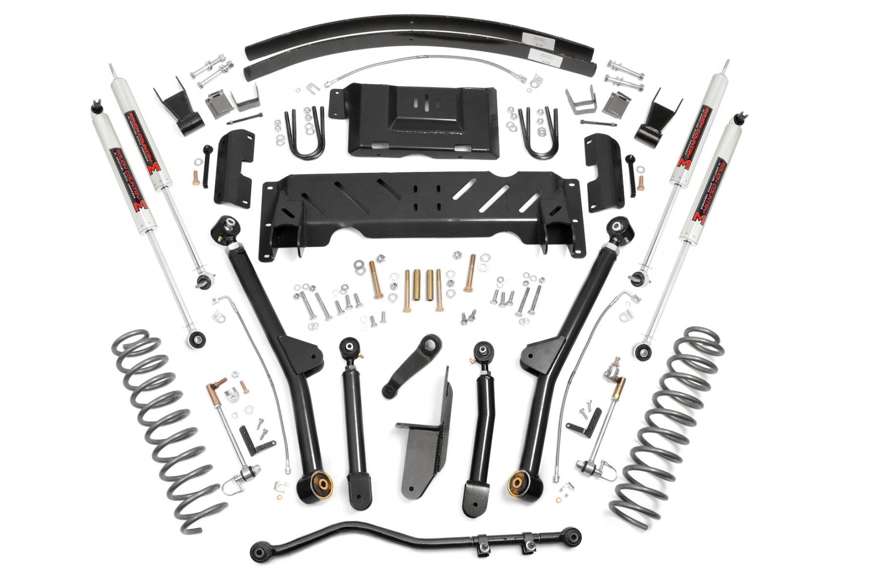 Rough Country 4.5 Inch Lift Kit Long Arm AAL NP242 M1 Jeep Cherokee XJ 4WD (84-01)