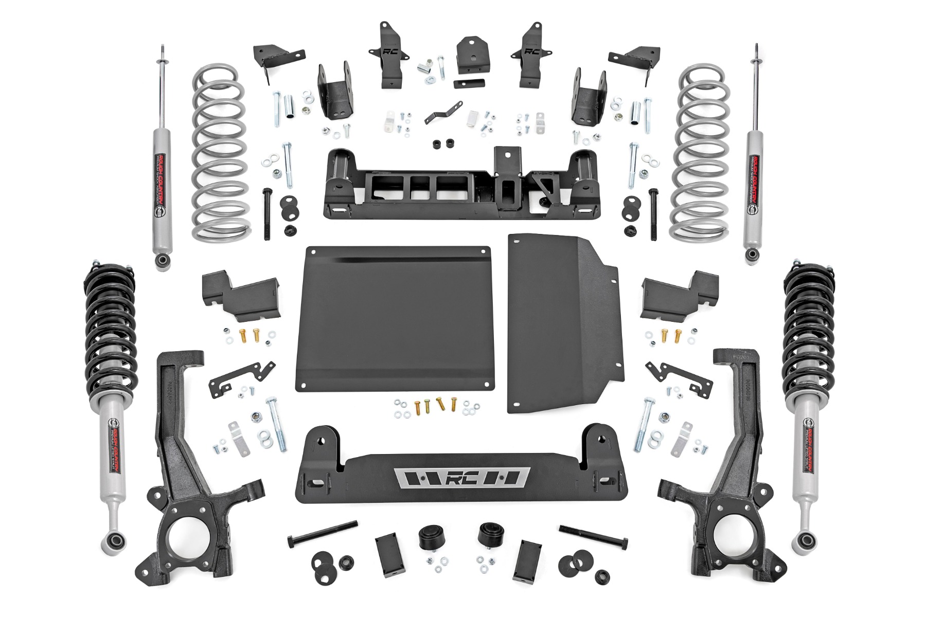 Rough Country 6 Inch Lift Kit N3 Strut Rear Coil Toyota Tundra 4WD (2022-2026)