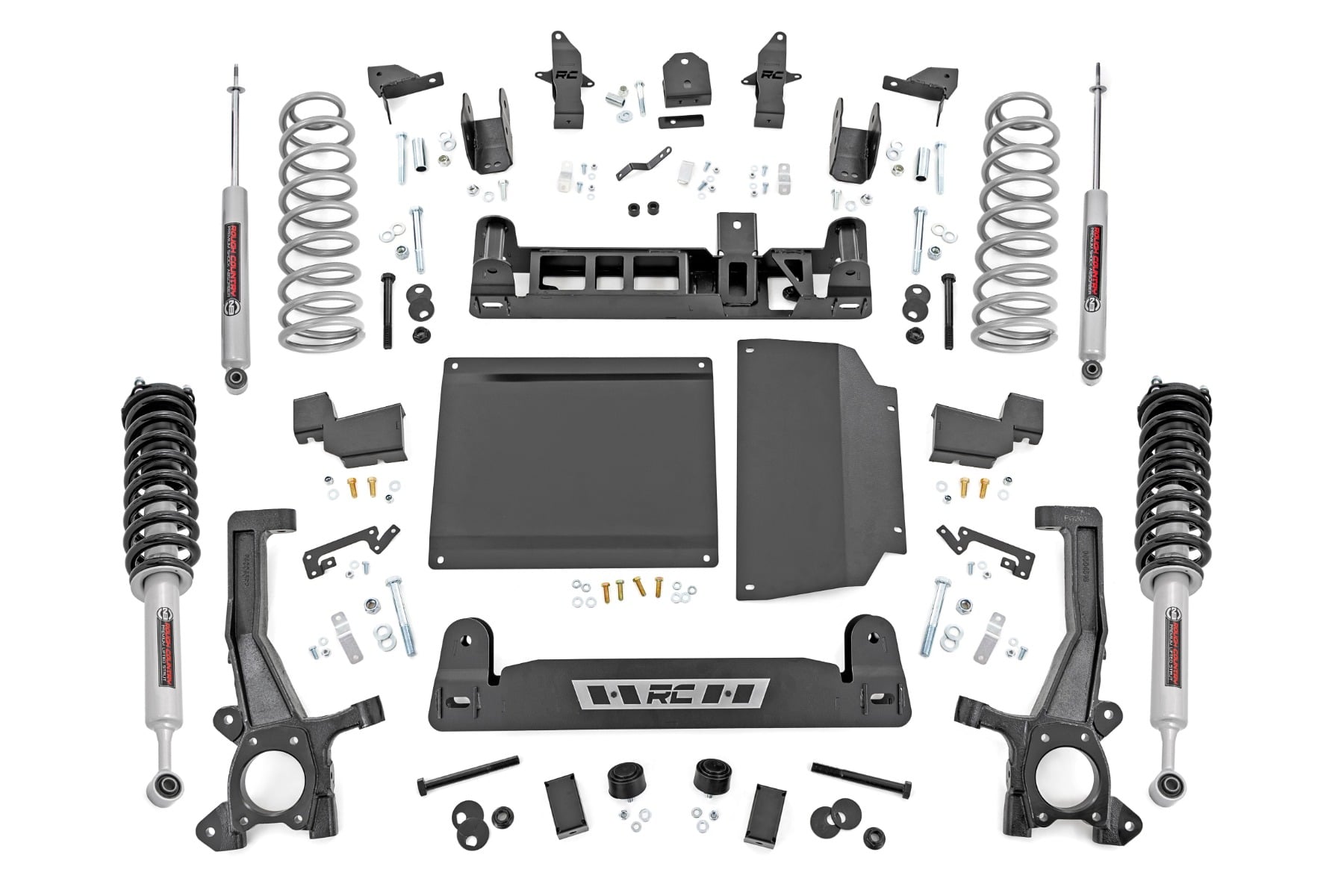 Rough Country 6 Inch Lift Kit N3 Strut Rear Coil Toyota Tundra 4WD (2022-2026)