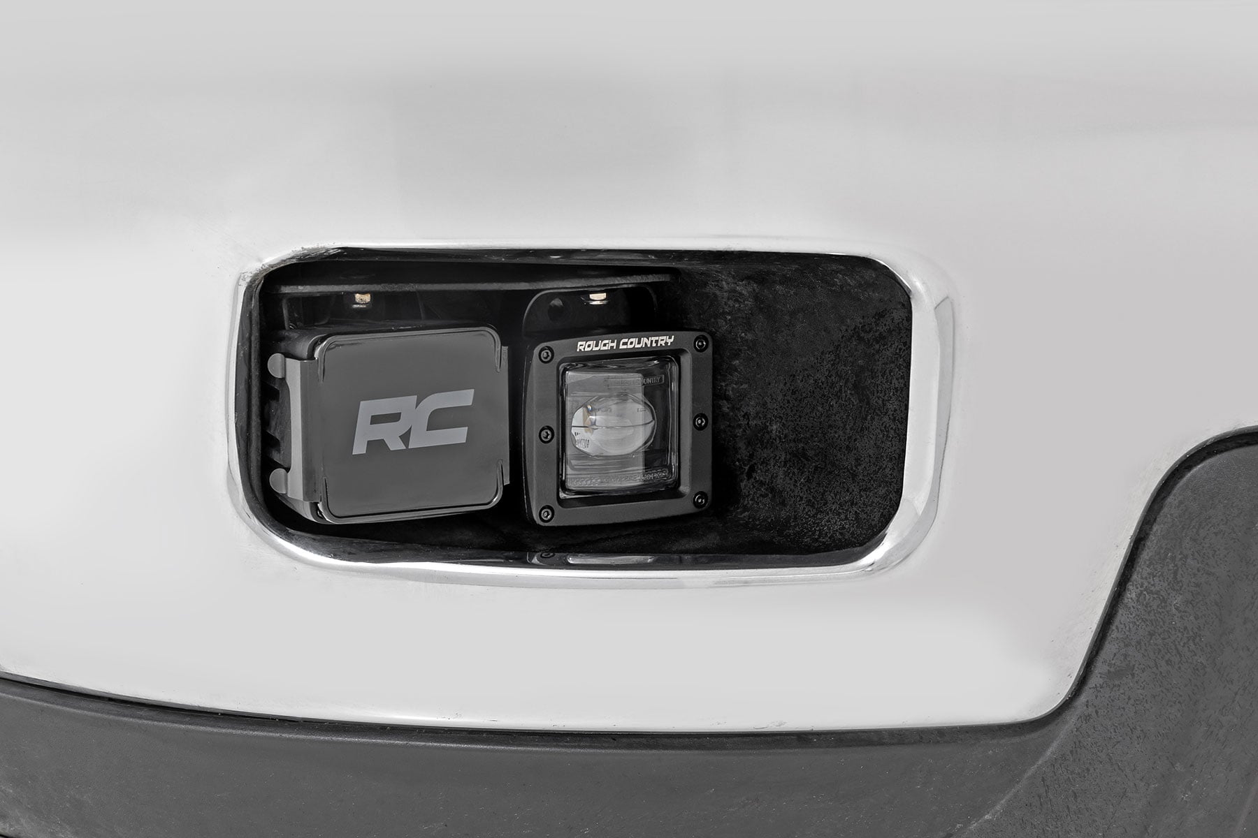 Rough Country 2 Inch Black Series LED Light Pods SAE Fog Yellow